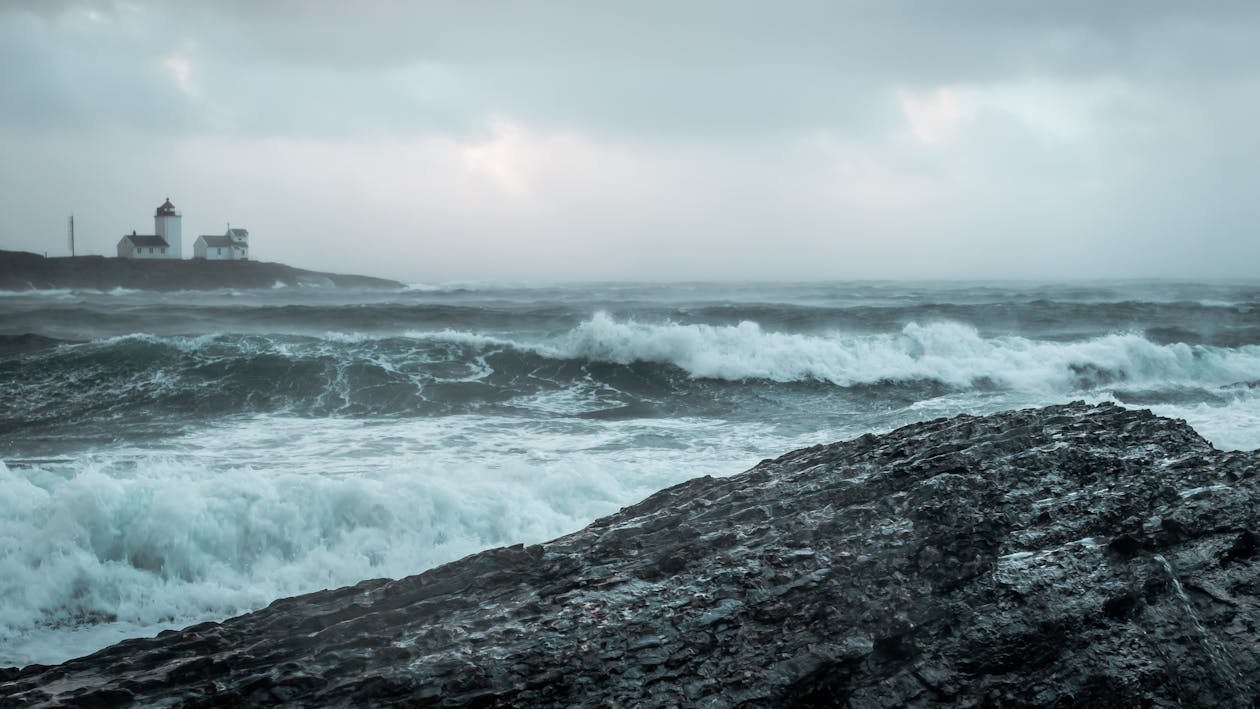 海の波の風景