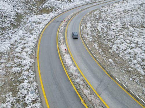 Black Car on Asphalt Road