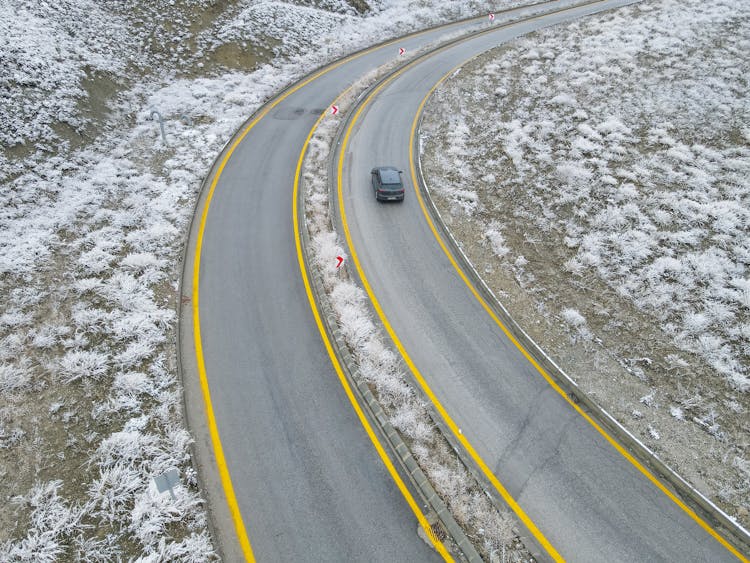 Black Car On Asphalt Road