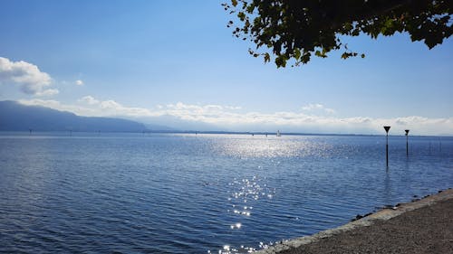 Kostenloses Stock Foto zu blauer himmel, blaues wasser, bodensee