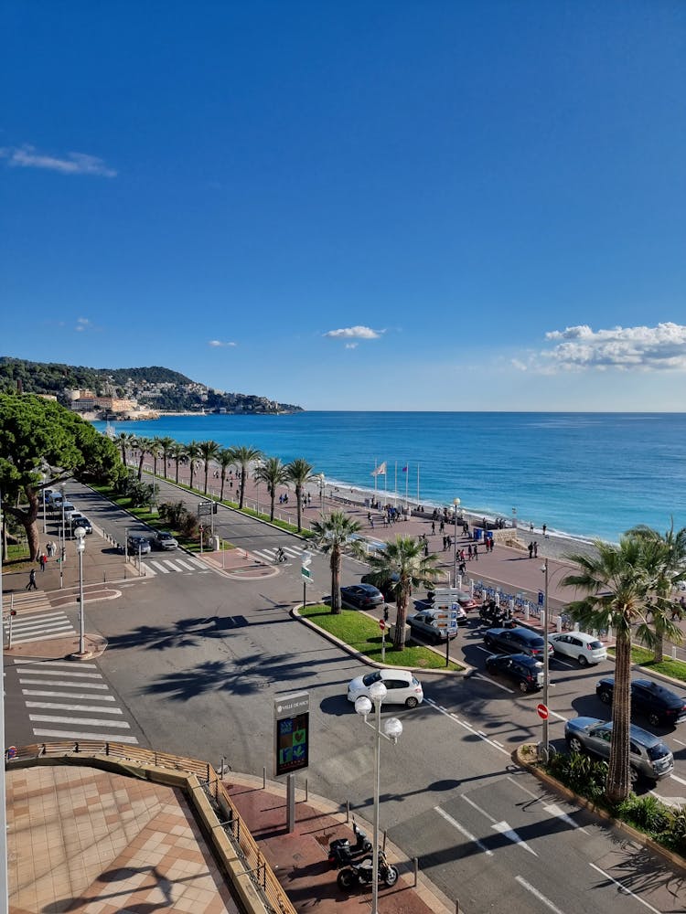 Aerial View Of The Azure Coast, France 