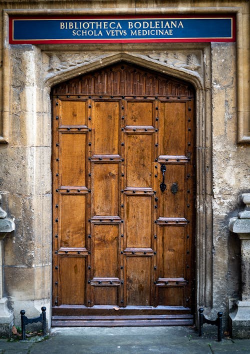 Entrance to the Bodleian Library in Oxford, England