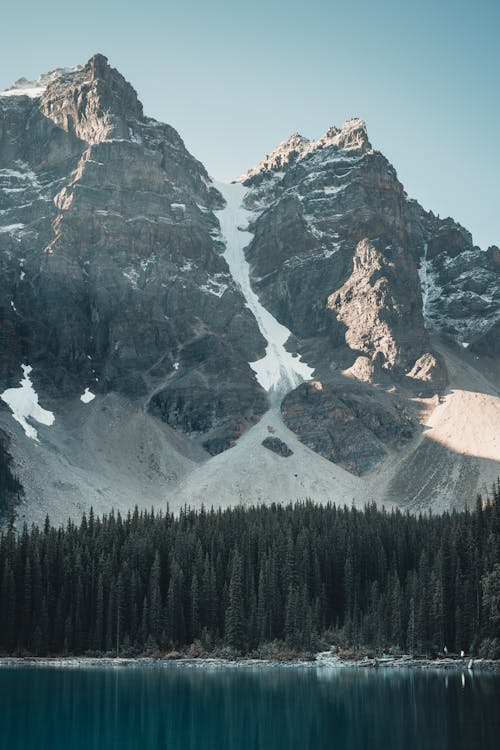 Rock Mountain Under Blue Sky