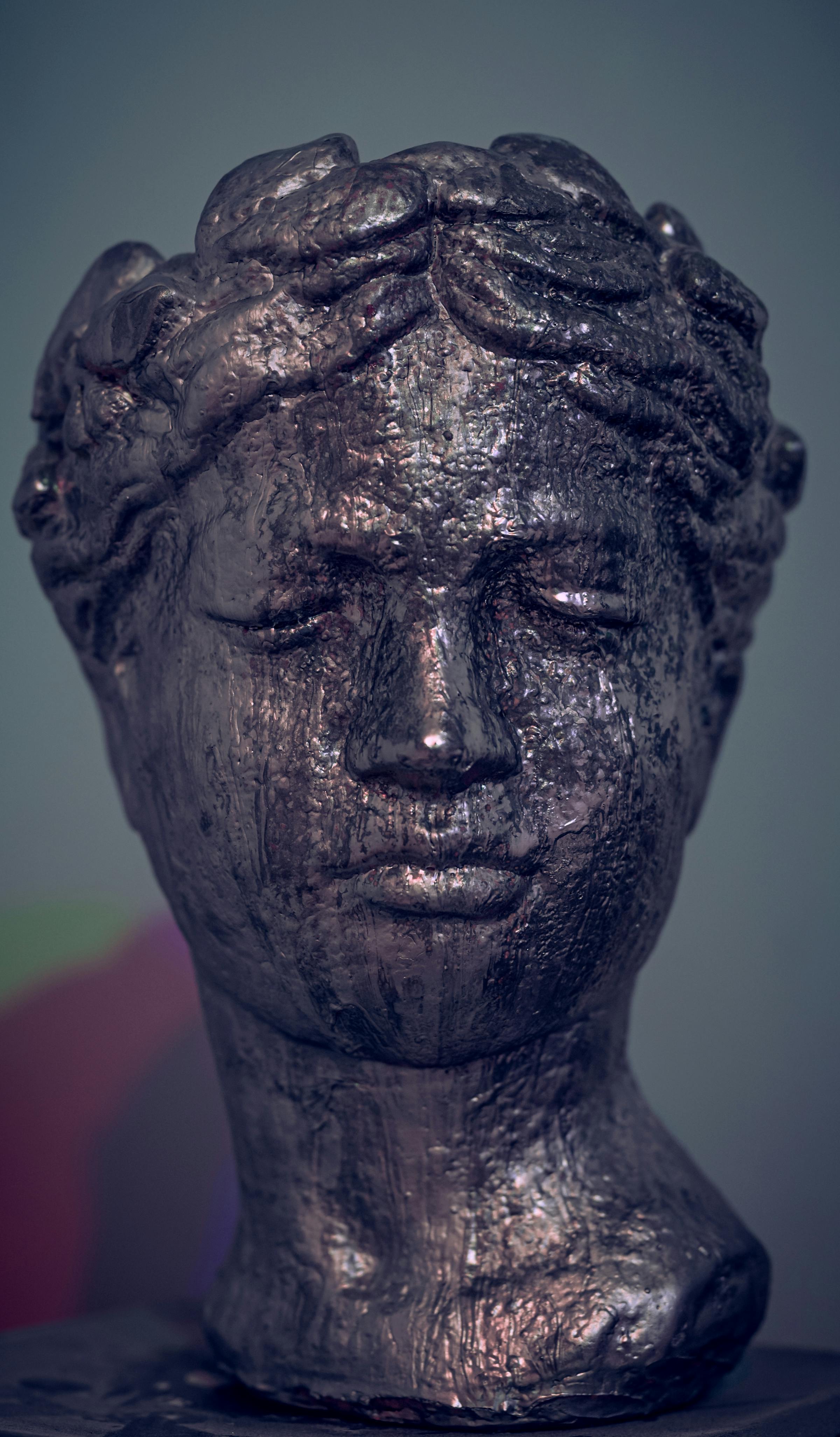 A Sculpture of the Head of Zeus · Free Stock Photo
