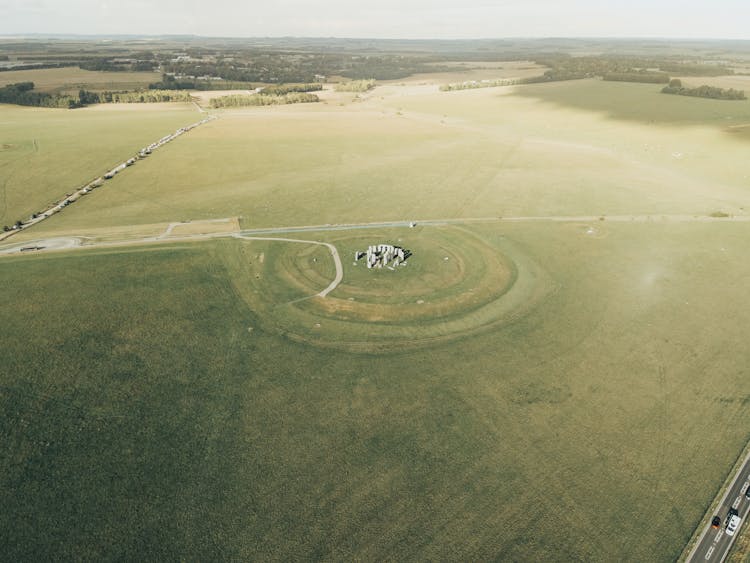 An Aerial Shot Of The Stonehenge In England