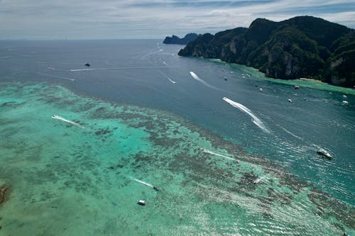 Immagine gratuita di baia, barche, barriera corallina