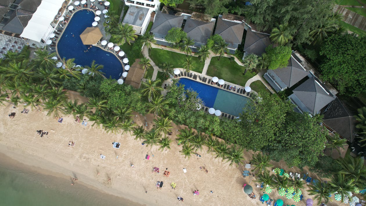 Aerial View of Swimming Pool