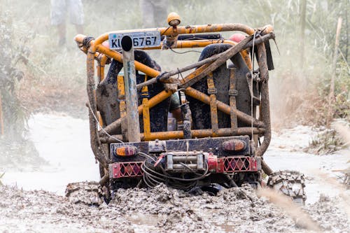 Off-road Buggy Stuck in Mud