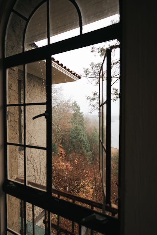 Darmowe zdjęcie z galerii z okno, otwarty, pionowy strzał