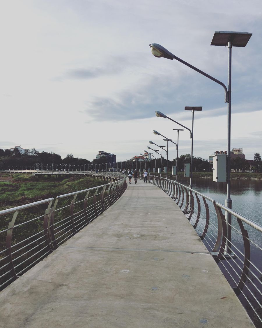 A waterfront walking path in Khon Kaen, Isaan