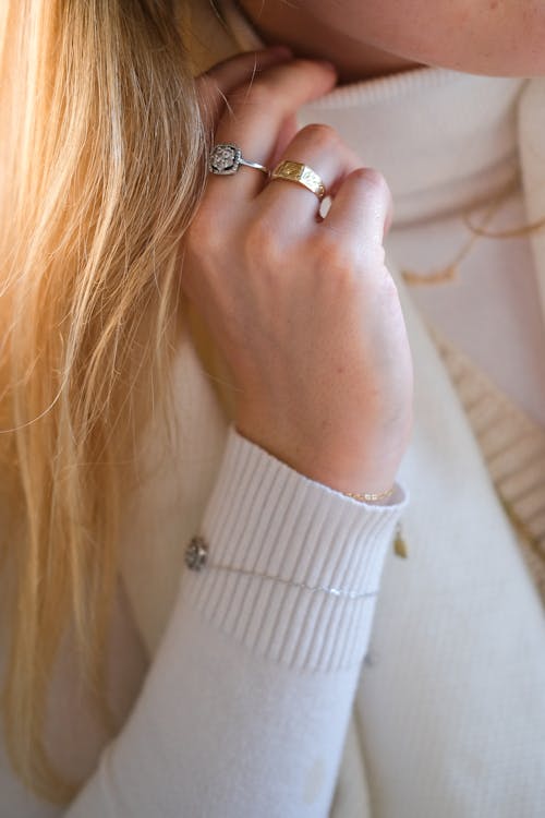 Woman Hand with Rings