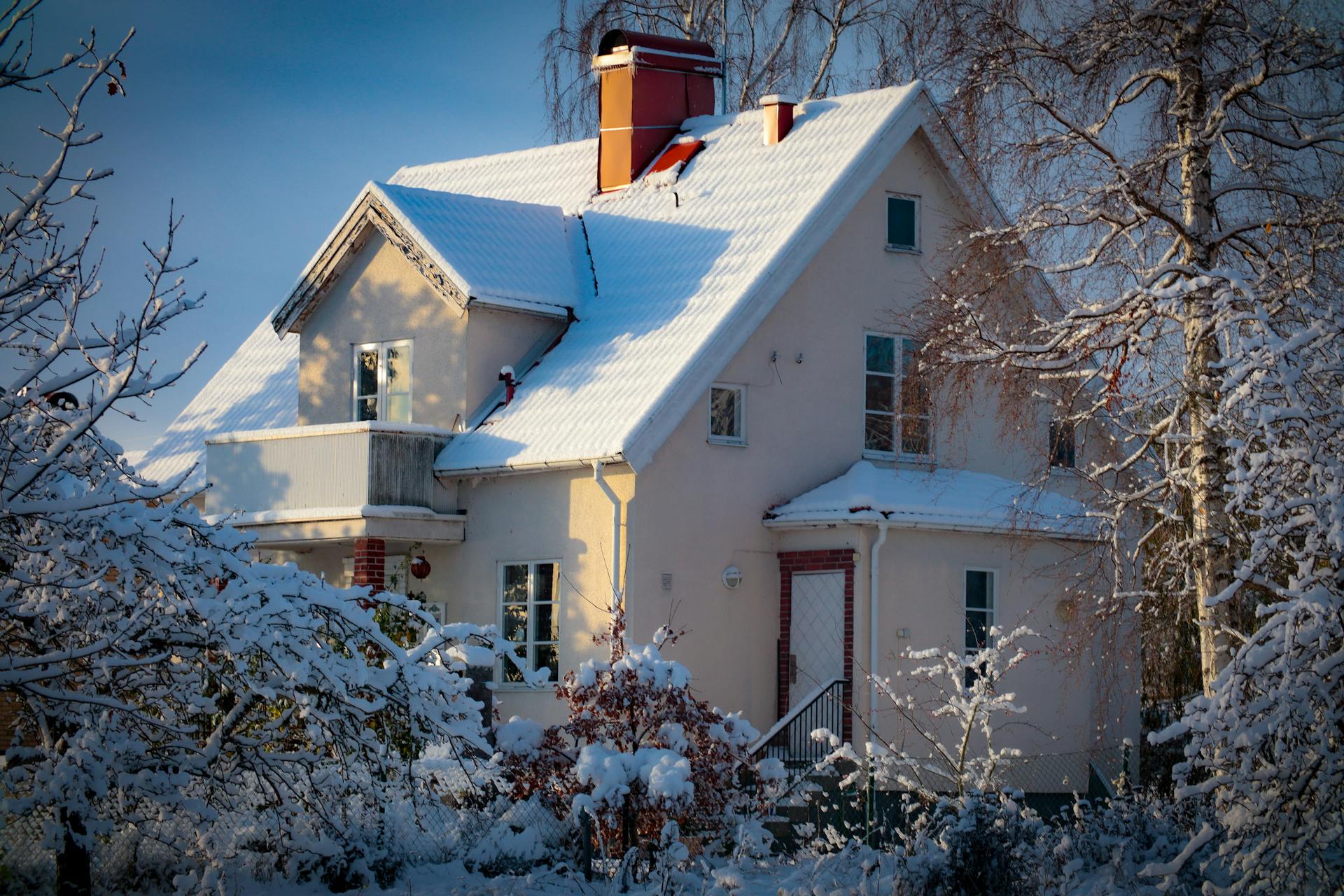 Snow on the Roof of a Building