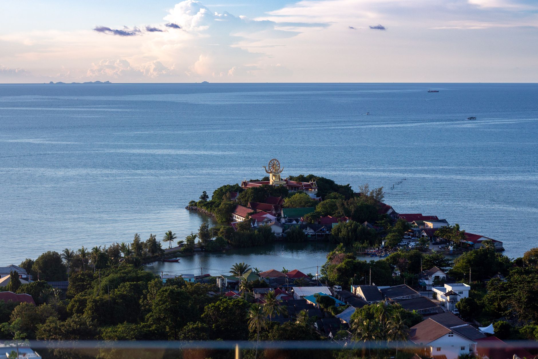 Pattaya bay curve seen from Pratumnak Hill viewpoint
