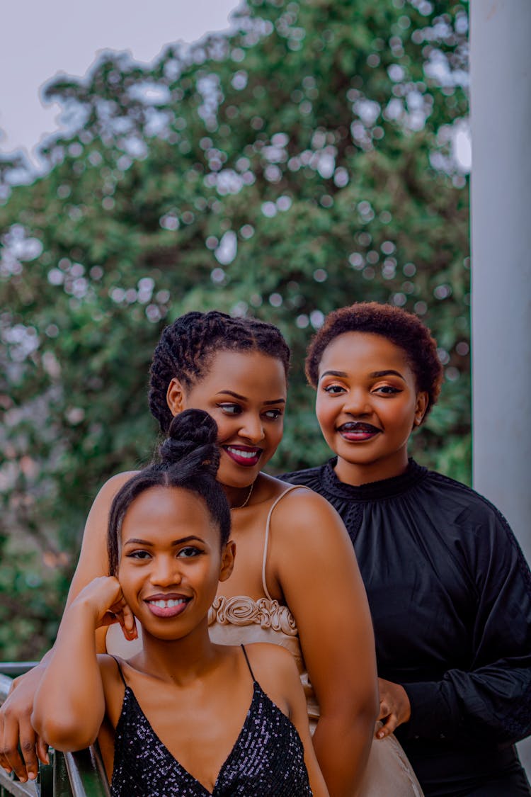 Happy Women Posing Together