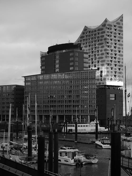 elbphilharmonie, 停泊, 地標 的 免费素材图片