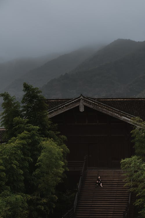 View of a Temple in Mountains 