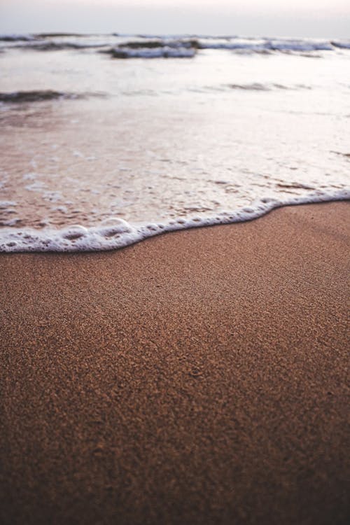 거품, 모래, 물의 무료 스톡 사진