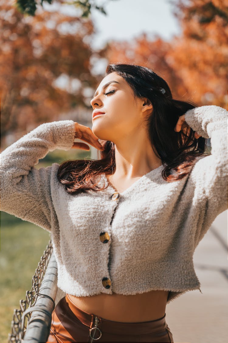 Portrait Of Brunette Woman 