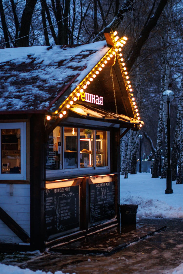 Illuminated Food Shop 