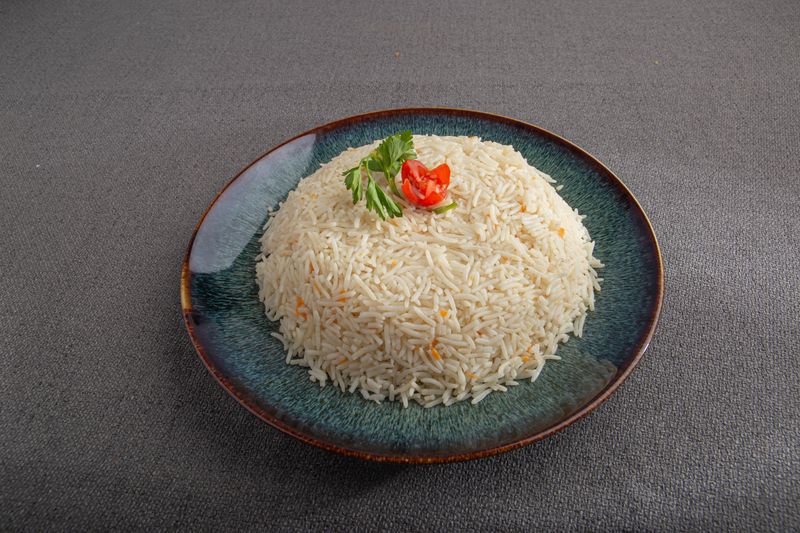 Ofada rice plate