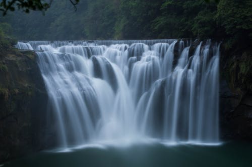 森林, 水, 滝の無料の写真素材