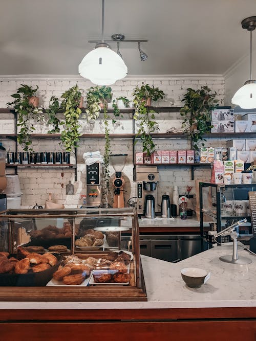 Cafe counter in Montreal