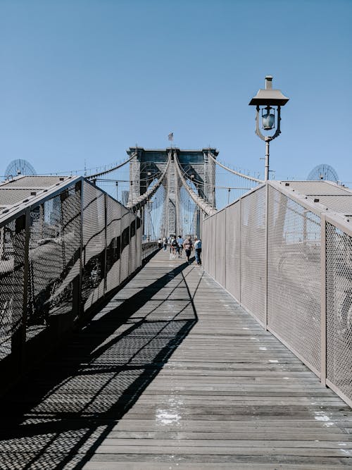 Sunlit Brooklyn Bridge