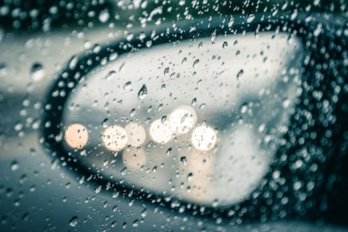 Close-Up Photo of Droplets on Glass