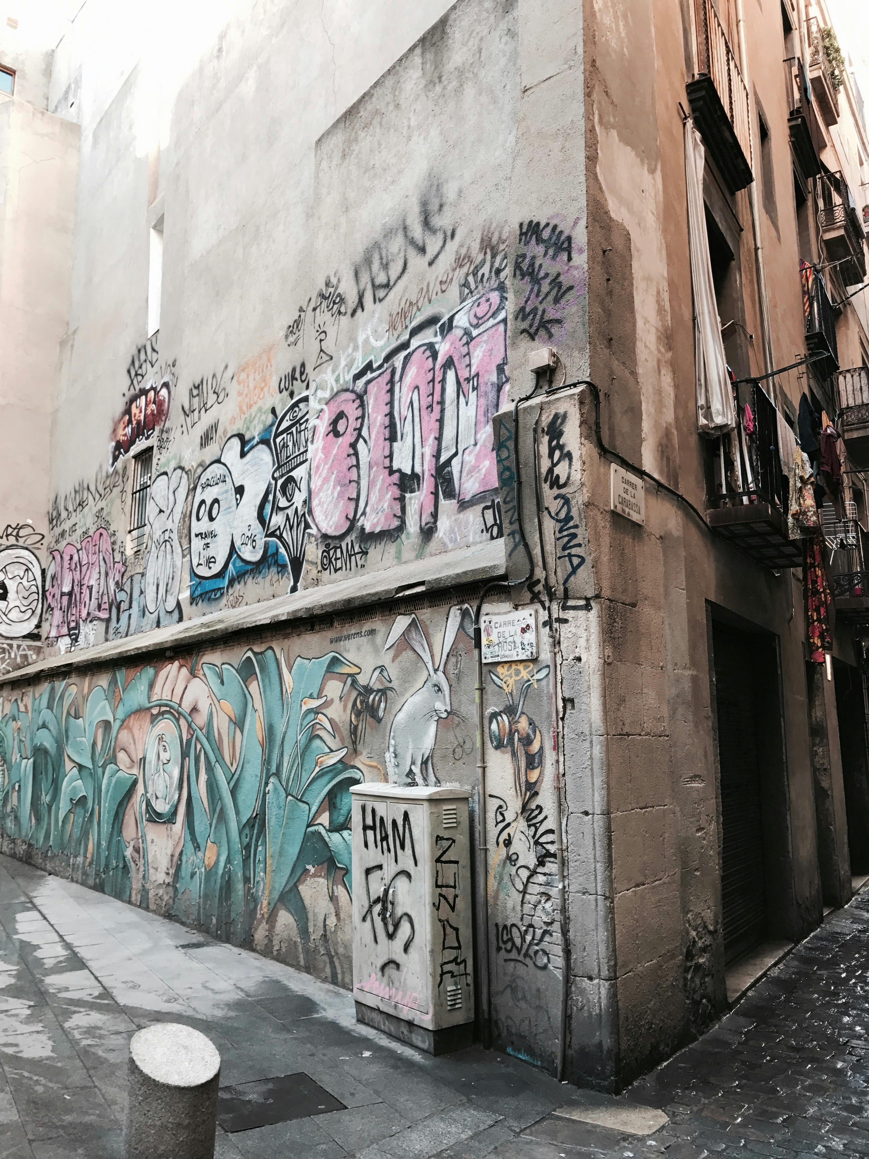 Free stock photo of barcelona, street art, wall art