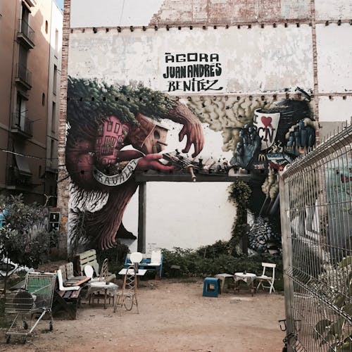 Free stock photo of barcelona, street art Stock Photo