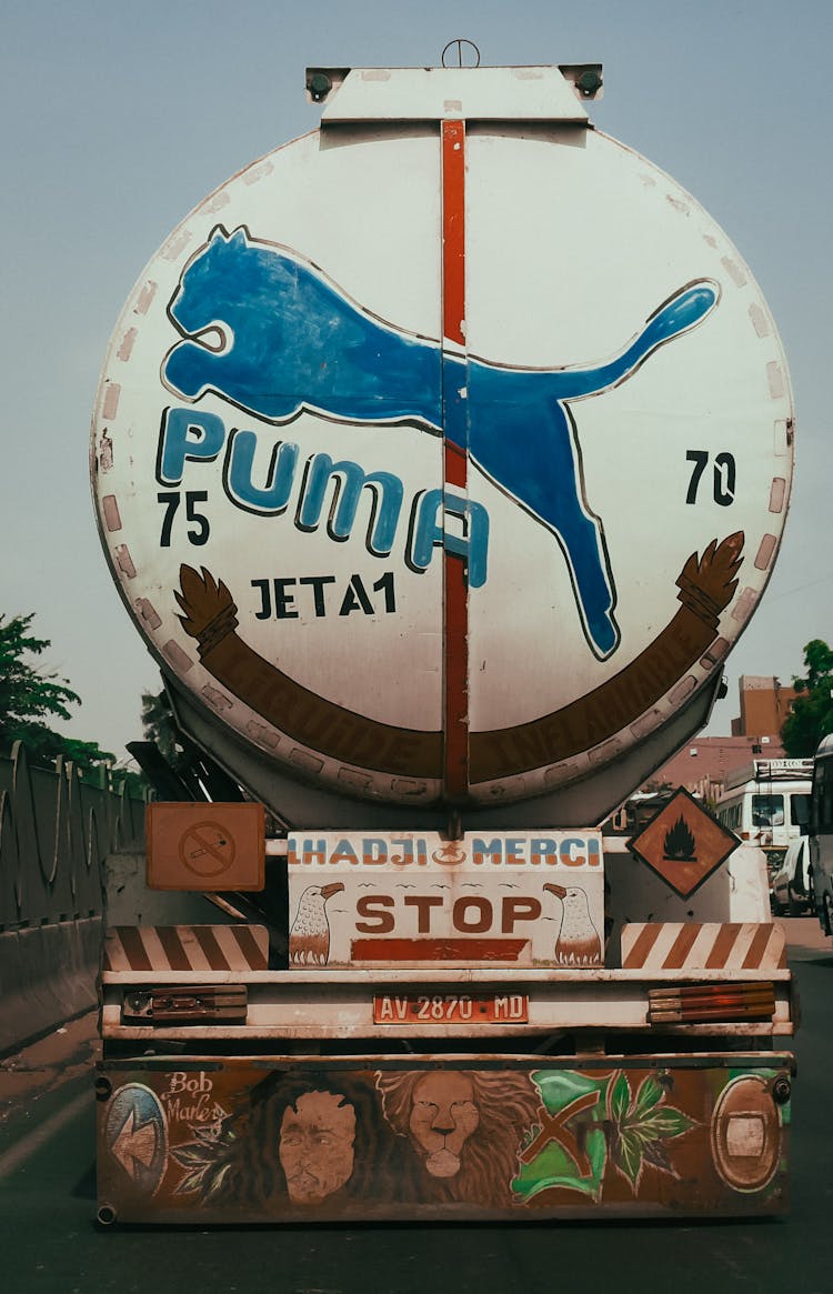 Tanker Truck With Puma Logo 