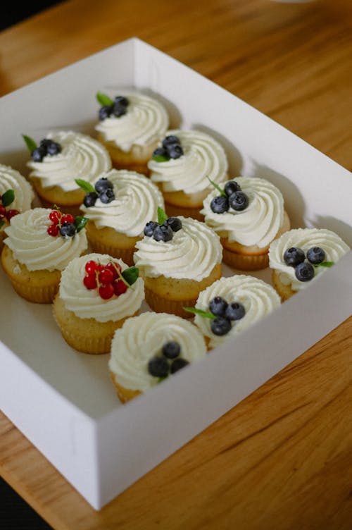 Cupcakes in White Box