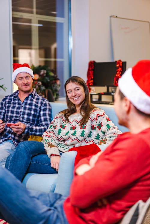 People Sitting on the Couch