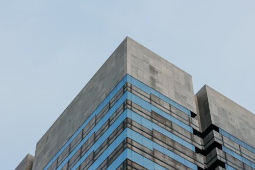 Low Angle Shot of a Modern Building in City 