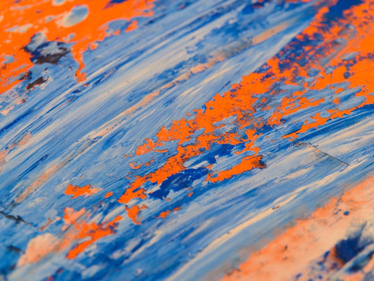 Close Up Of Abstract Paint