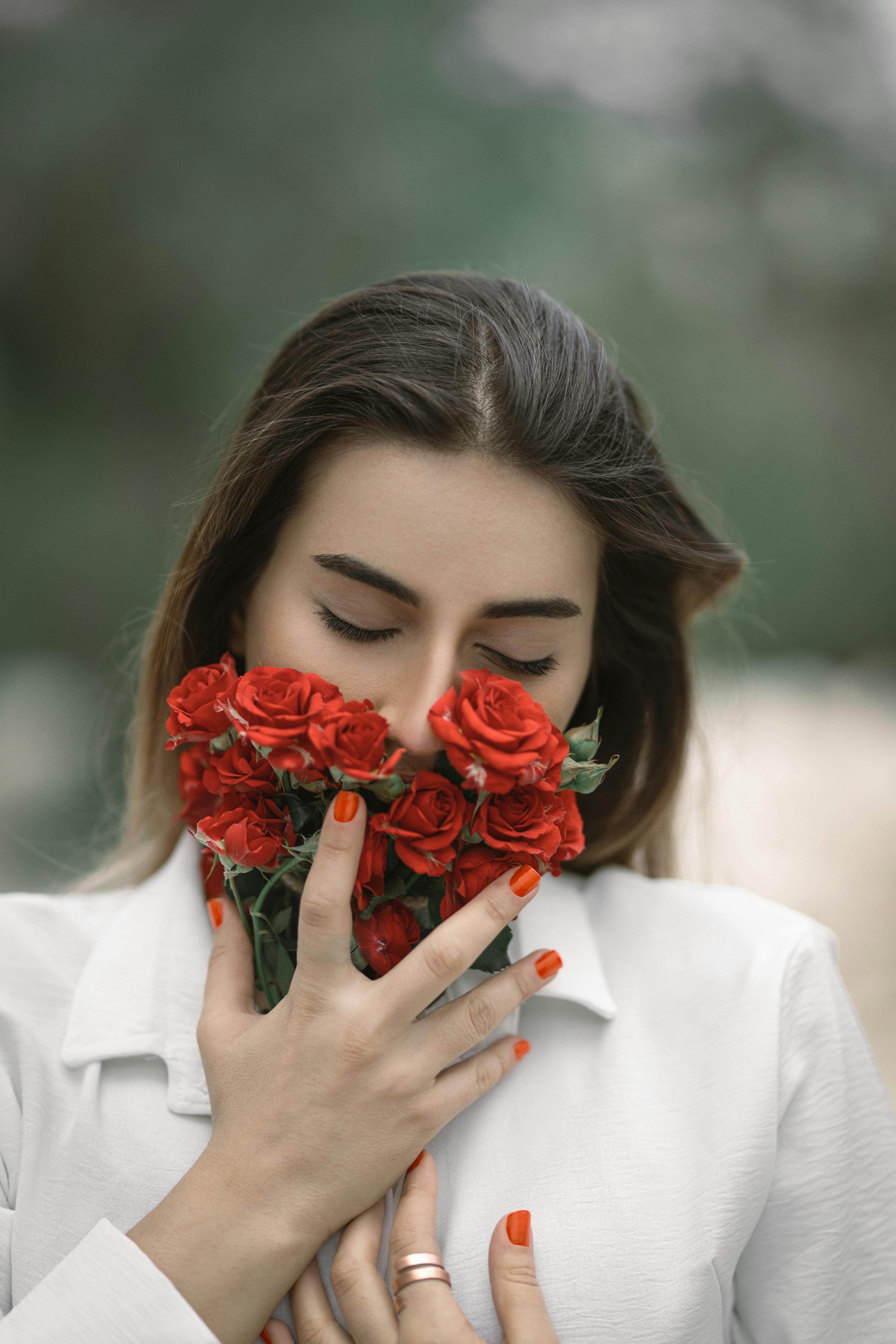 Black blazer with outlet red roses