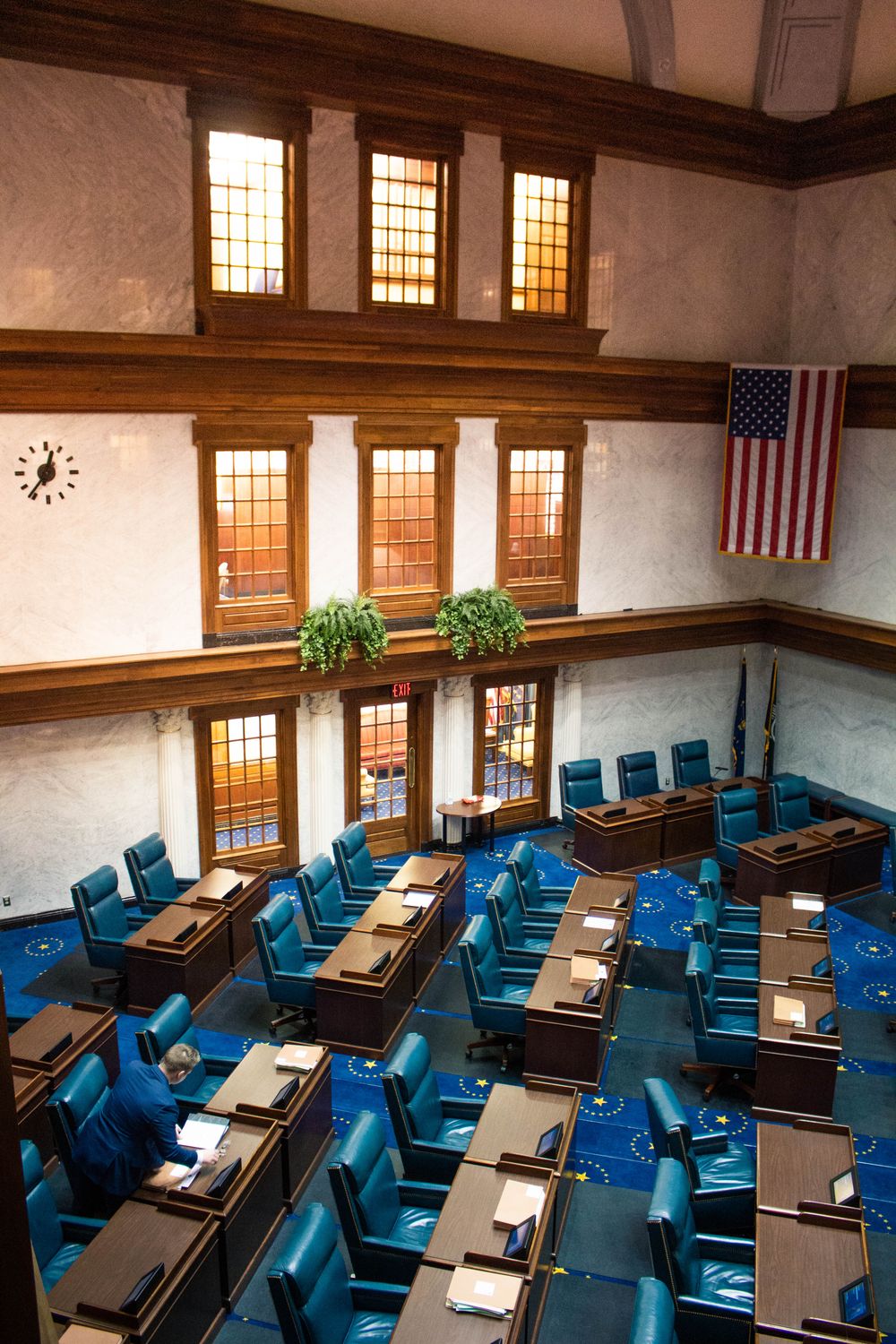 Inside the Indiana State House in Indianapolis Modern Architectural ...