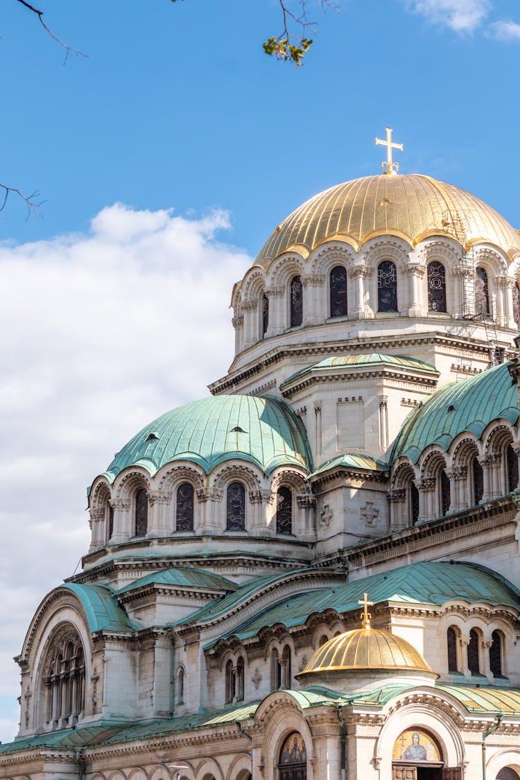 St. Alexander Nevsky Cathedral Under Blue Sky 