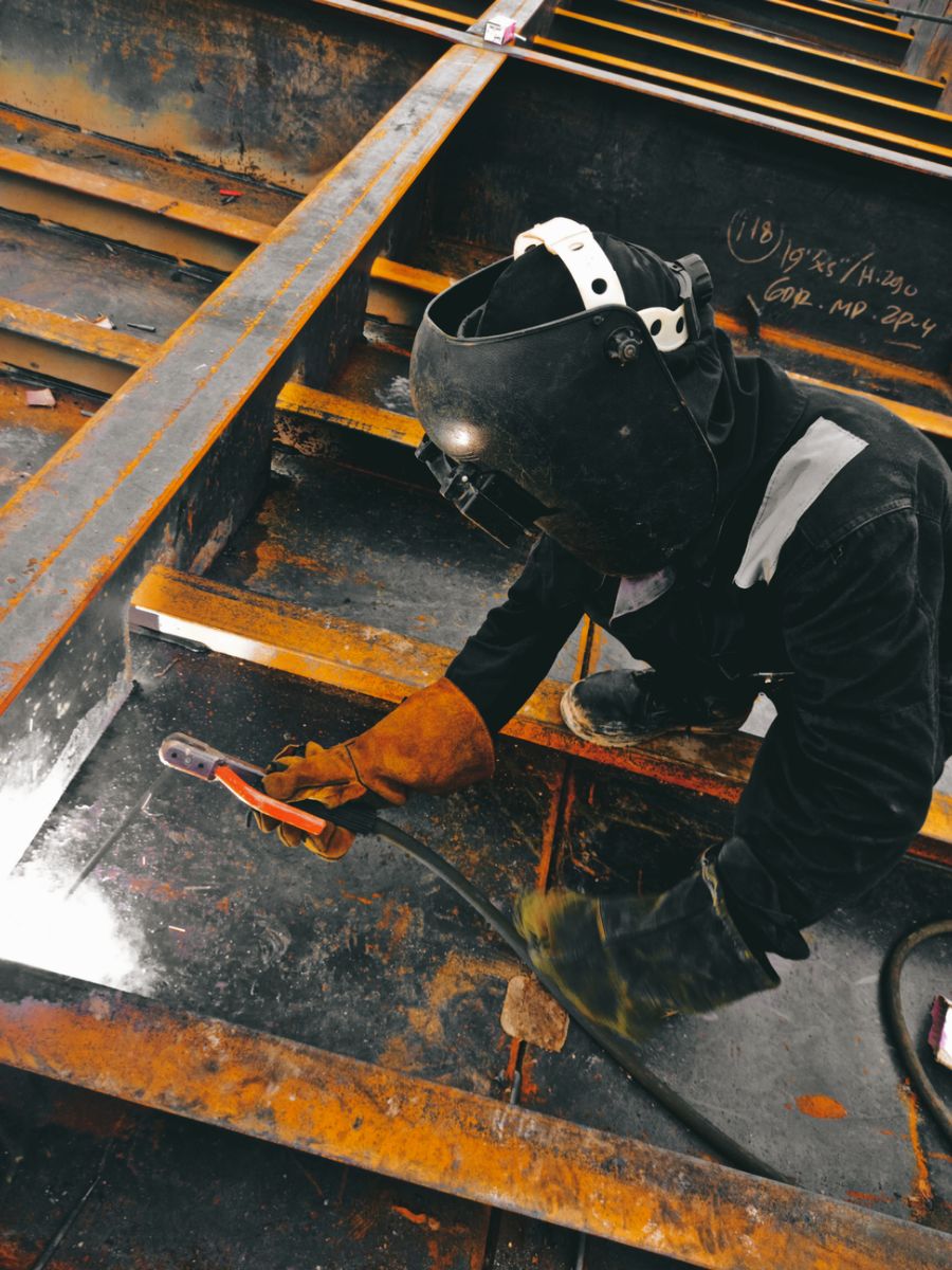 Workers in industry — illustrative stock photograph