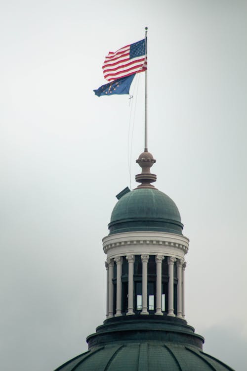 Indiana State House Downtown Indianapolis Modern Architecture City Design Urban Photography 4K Aesthetic Wallpaper Background