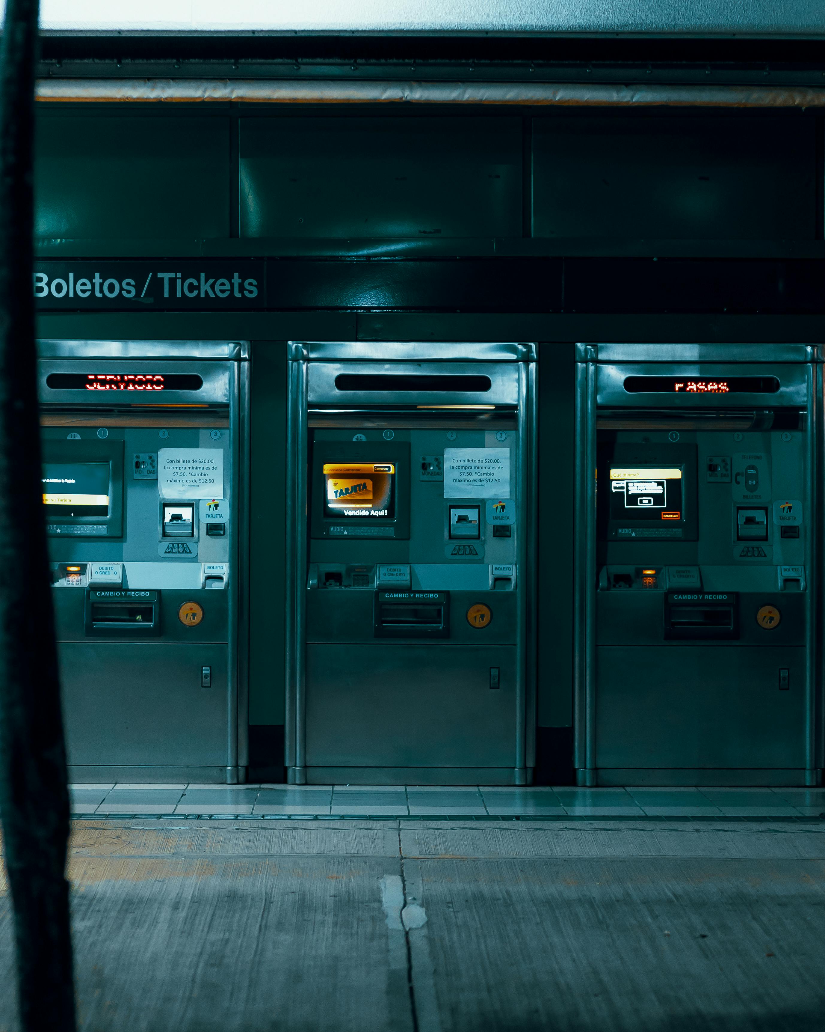 ticket vending machine photo