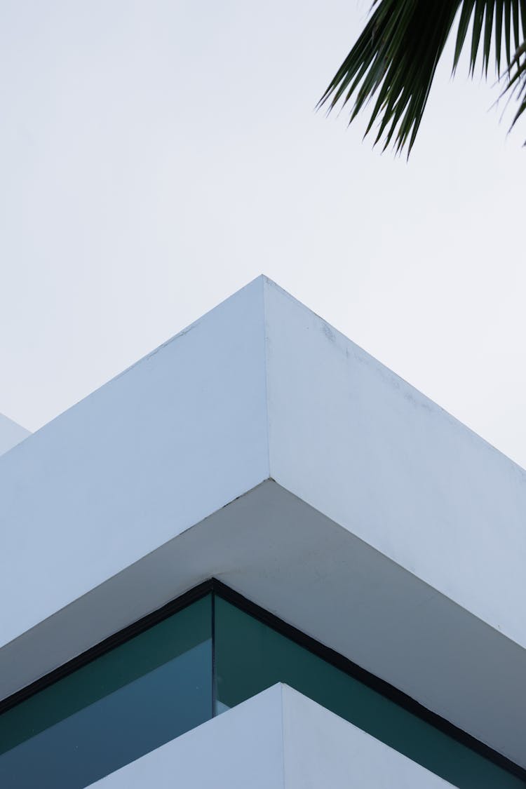 Low Angle View Of Building Corner Against Clear Sky