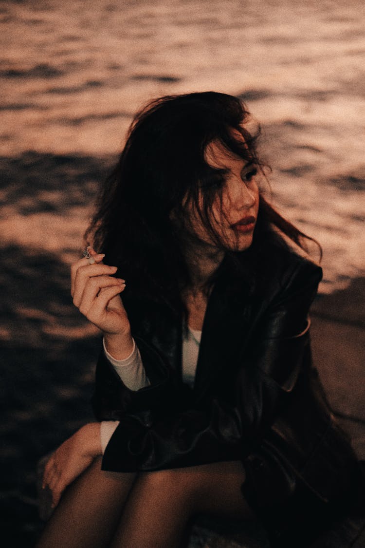 
Woman Smoking Cigarette