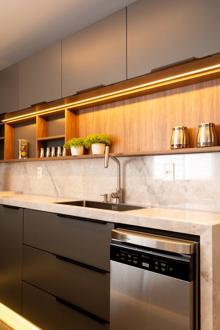 Closets And Shelves In Kitchen