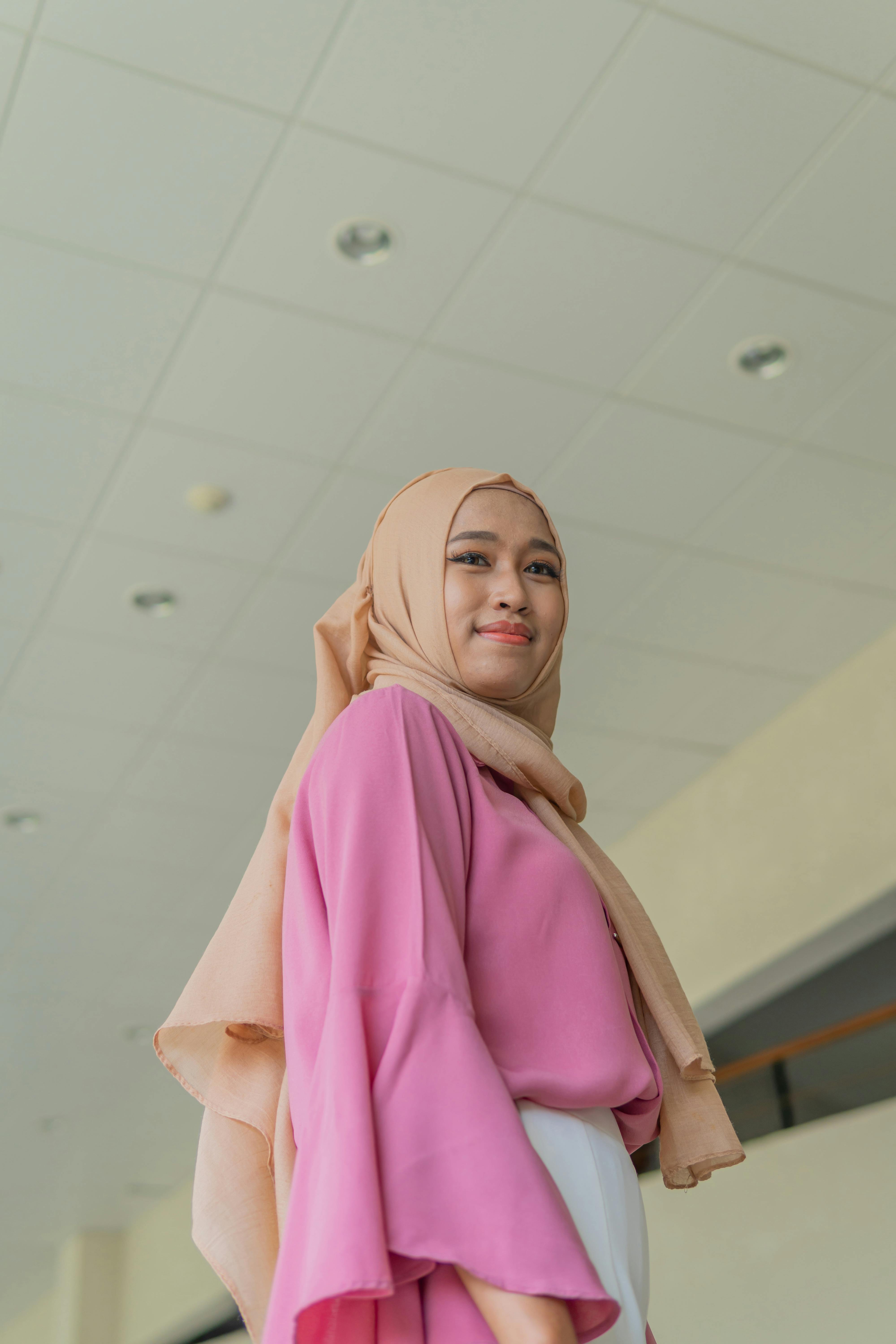 A Woman Wearing Brown Hijab · Free Stock Photo