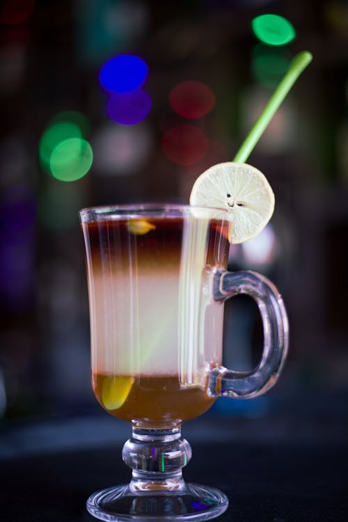 A Cocktail Drink in a Glass Mug