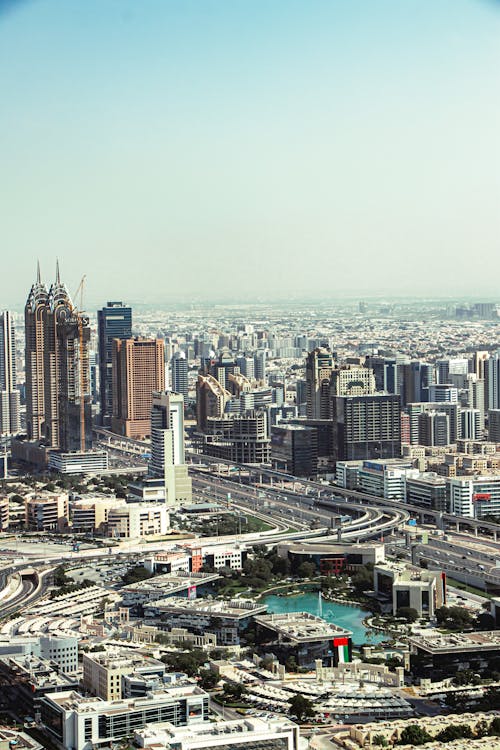 Ilmainen kuvapankkikuva tunnisteilla droonikuva, Dubai, ilmakuvaus