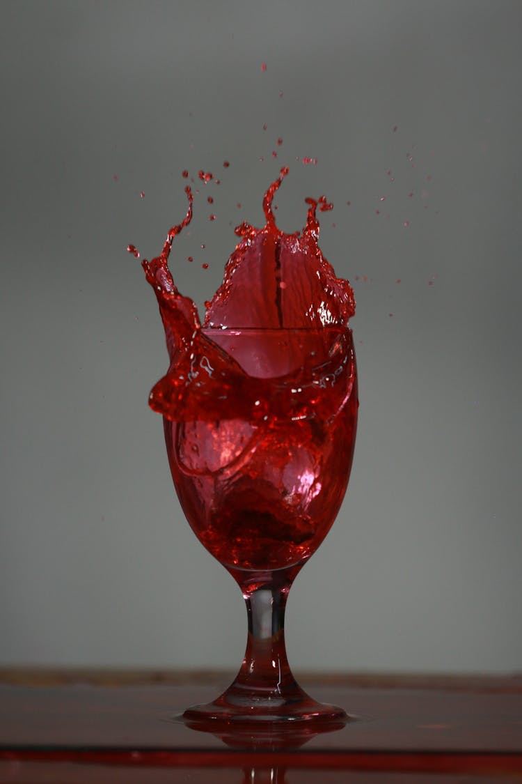 Red Liquid Splash