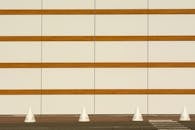 Cones near Street and Wall