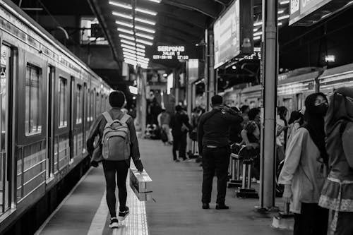 Free stock photo of at night, bw film, bw photography